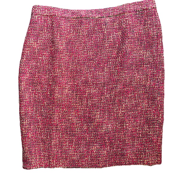 J. Crew NWT No. 2 Pink Tweed Pencil Skirt - sz 16 - Picture 3 of 11
